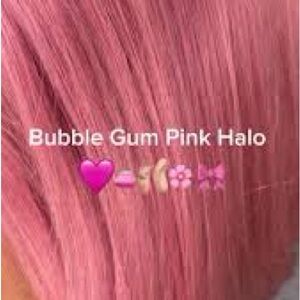 Halo Bubblegum Pink Hair Extension